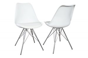 Krzesło Astoria New retro białe (nowa wersja) - biały