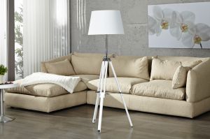 Lampa podłogowa Changes - Biało-srebrny