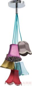 KARE Design :: Lampa Saloon Flowers 5 - Saloon flowers 5 || kolorowa 5 kloszy