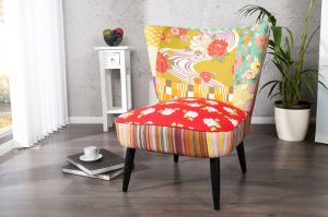 Fotel Flower Power Retro - wzór 2