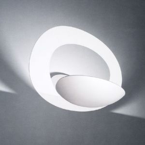 Artemide :: Pirce parete biały - kinkiet Pirce srebrny