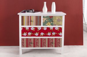 Komoda Flower Power 75cm - 75cm x 75cm x 35cm