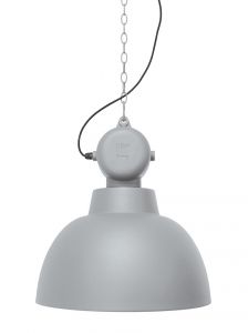 HK Living :: Lampa wisząca Factory M jasnoszara matowa