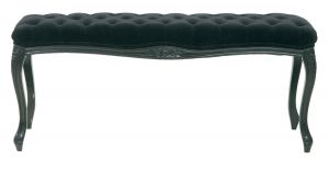 KARE Design :: Ławka Opulence black - czarna || czarny matowy || Silver