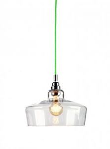 KASPA :: Lampa wisząca Longis III - zielony przewód - zielony przewód