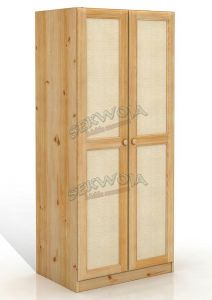Szafa sosnowa Rattan 2D