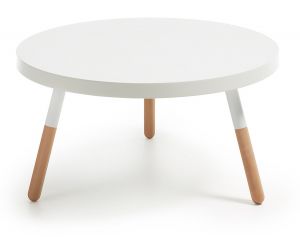 LaForma :: Stolik Kawowy BRICK Ø80cm Biały