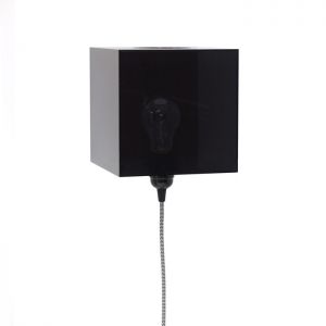HK Living :: Lampa Ścienna PLEXI Czarna