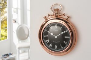 Zegar ścienny Orologio 25 x 35 cm miedziany