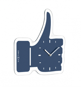 Nextime :: Zegar Ścienny Thumbs Up 41,5 x 40cm Niebieski