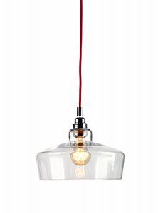 KASPA :: Lampa wisząca Longis III - czerwony przewód - czerwony przewód