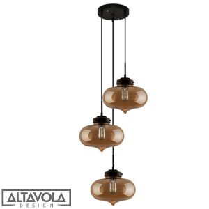 Altavola :: Żyrandol LONDON LOFT NO.1 CO B bursztynowy