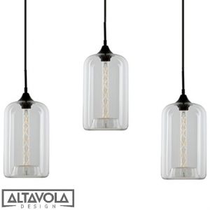 Altavola :: Żyrandol LONDON LOFT NO.4 CL transparentna