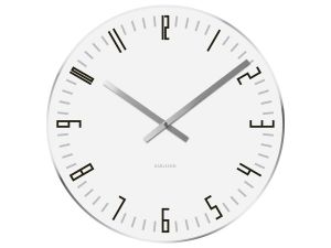 Karlsson :: Zegar ścienny Slim Index White