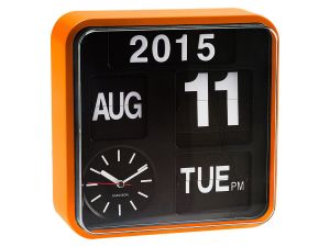 Karlsson :: Zegar ścienny Mini Flip Orange - Mini flip Orange