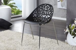 Krzesło Orchidea black - Silver