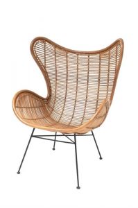 HK Living :: Fotel rattanowy EGG naturalny - MIODOWY