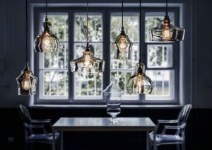 KASPA :: Lampa wisząca Longis II - biały przewód - biały przewód