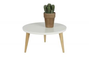 WOOOD :: Stolik ELIN 50 cm biały
