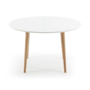LaForma :: Rozkładany biały stół Oakland 120-(200) x 90 cm - wzór 1