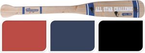 Wieszak Batte de Baseball II- czerwone elementy - czerwony