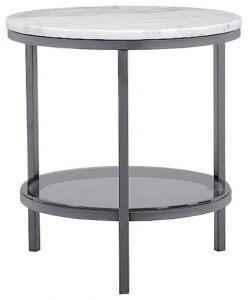 RGE :: Stolik kawowy Ascot marmurowy blat ø50 cm