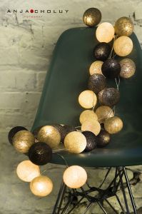 Cotton Ball Lights :: Taupe 35 - 35 kul