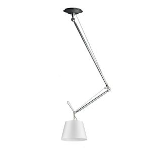 Artemide :: Tolomeo sospensione decentrata (z abażurem satynowym \'24) - satyna 24cm