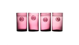 HK Living :: Szklanka HK, kolor fioletowy, przydymione szkło