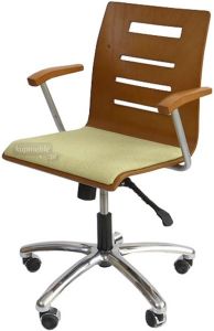 Krzesło Irys obrotowy B Wood Lux NS