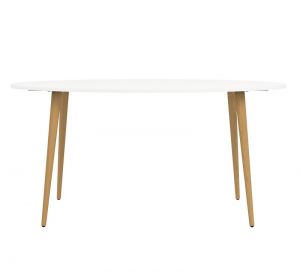 Owalny stół Oslo 160x80 w stylu skandynawskim