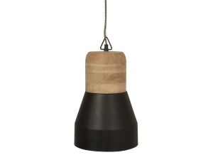 Leitmotiv :: Lampa Bold Wood, Matt Black Large - czarna L