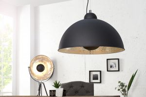 Lampa wisząca Renoxe czarno-srebrna