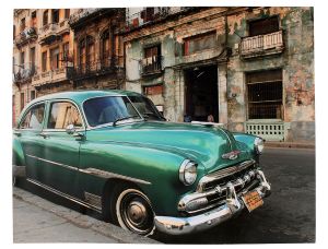 KARE Design :: Obraz Cuba Car 110x140 - rozmiar 110x140