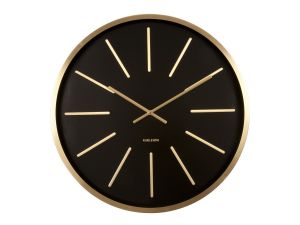 Karlsson :: Zegar ścienny Maxiemus Brass Station Black
