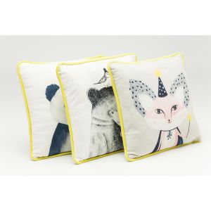 KARE Design :: Poduszka Art Drawing Animals 34 x 34cm - wzór 2