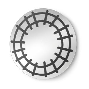 LaForma :: Lustro CHANTEL Ø50 cm czarne