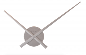 Nextime :: Zegar Ścienny Mini Hands Ø 41 cm srebrny