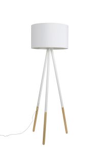 Zuiver :: Lampa podłogowa HIGHLAND biała - biała