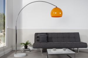 Lampa podłogowa Murano 170-205cm (pomarańcz) - pomarańczowa