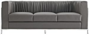 Czarna sofa Balza 3-osobowa