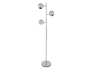 Leitmotiv :: Lampa Podłogowa Retro 3 Lights Metal Chrome