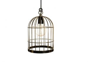 Filamentstyle :: Lampa wisząca Diamond#7 Bird Cage złoto/czarna