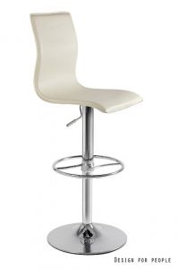 Stołek barowy beżowy Cube Beige
