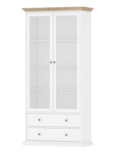 Witryna Paris 7030349 biały - dąb sonoma