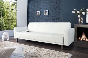 Sofa rozkładana Monako 215cm - biały - wzór 1
