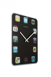 Nextime :: Zegar Ścienny Wall Pad 40 x 30cm Czarny